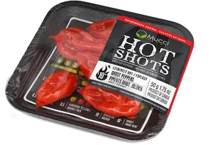 Packaged Hot Shots Ghost Peppers PNG image