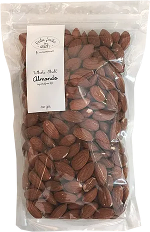 Packaged Whole Almonds500g PNG image