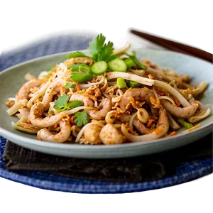 Pad Thai With Homemade Noodles PNG 48