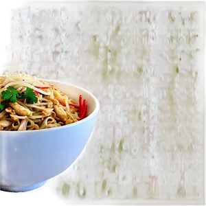 Pad Thai With Homemade Noodles PNG 91