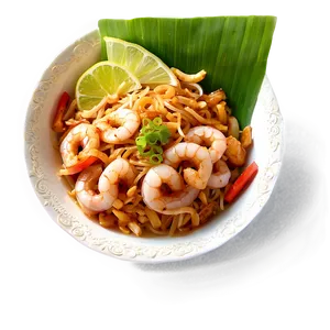 Pad Thai With Squid Png Bkm PNG image