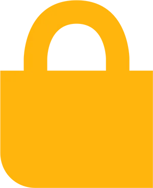 Padlock Silhouette Icon PNG image