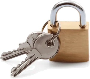 Padlockand Keys Security PNG image