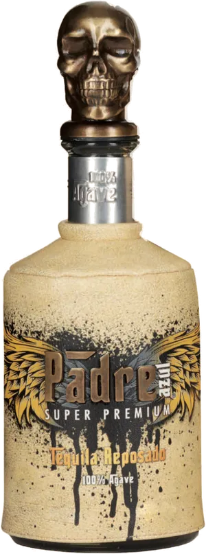 Padre Super Premium Tequila Reposado Bottle PNG image