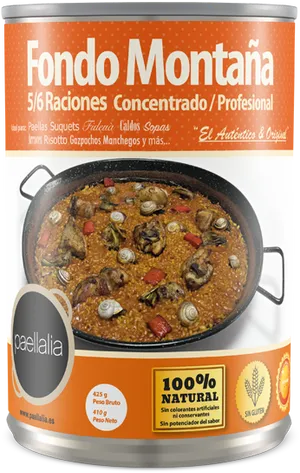 Paella Concentrate Can Fondo Montana PNG image