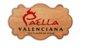 Paella Valenciana Flavorof Spain Signage PNG image