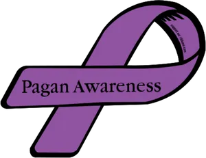 Pagan Awareness Ribbon PNG image