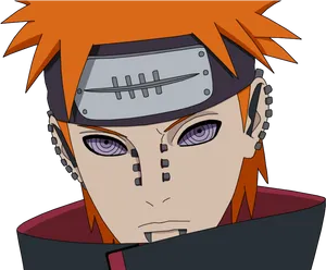 Pain Naruto Anime Character PNG image