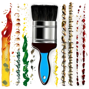 Paint Brush And Paint Tube PNG 87