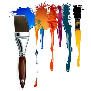 Paint Brush For Watercolor PNG 05042024