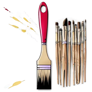 Paint Brush Outline PNG 05042024