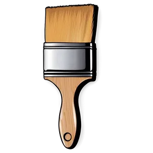 Paint Brush Silhouette PNG Lwn20
