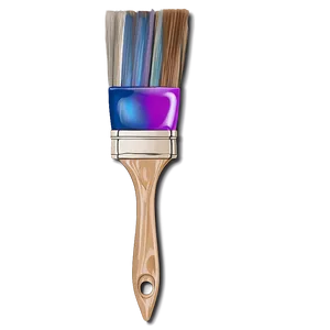 Paint Brush With Palette PNG 05042024