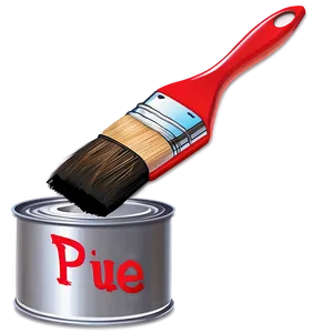Paint Can And Brush PNG 85