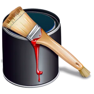 Paint Can And Brush PNG Siv38