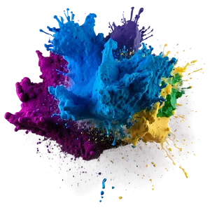 Paint Powder Burst PNG 26