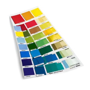 Paint Swatch Color Chart Png 06282024 PNG image