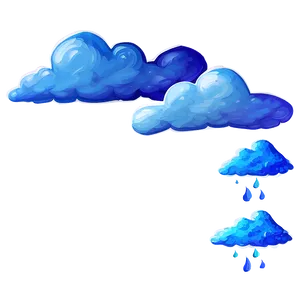 Painted Blue Clouds PNG Yiy PNG