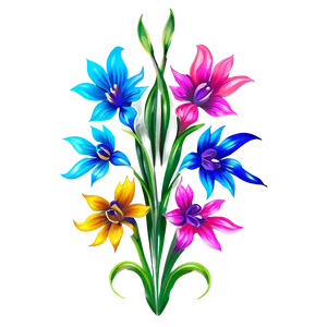 Painted Floral Pattern PNG 05242024