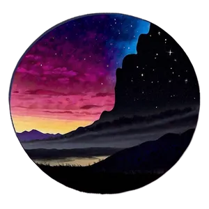 Painted Sky Scene PNG 05242024 PNG