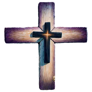 Painted Wooden Cross PNG Csv39 PNG