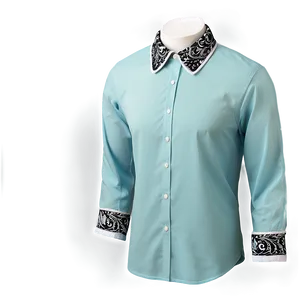 Paisley Collar Shirt PNG Fhy50