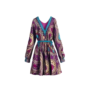Paisley Print Dress PNG 05232024 PNG