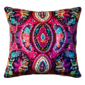 Paisley Throw Pillows PNG 32