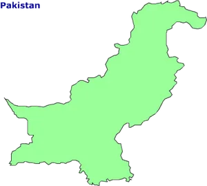 Pakistan Map Outline PNG image