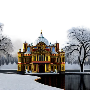 Palace In Winter's Embrace PNG Nbo