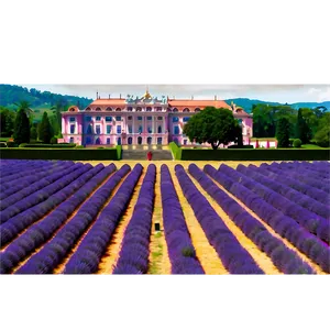 Palace On The Lavender Fields PNG Cjc