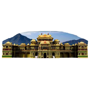 Palace Surrounded By Mountains PNG 06282024