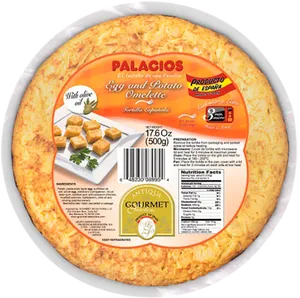 Palacios Eggand Potato Omelette Packaging PNG image