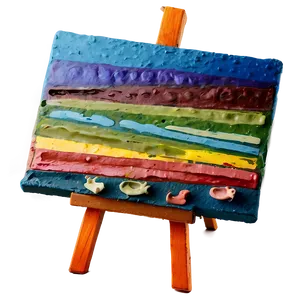 Palette And Easel PNG 06212024