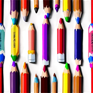 Palette With Drawing Pencils PNG Iho18 PNG
