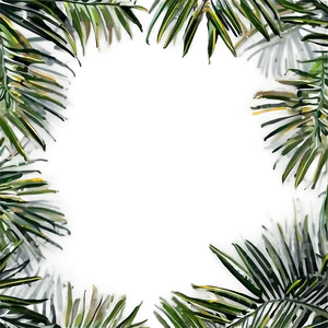 Palm Leaves Border PNG Mpf42