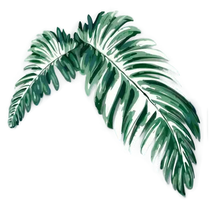 Palm Leaves Decoration PNG Ule89
