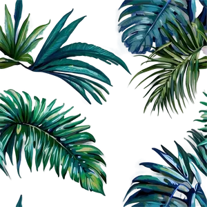 Palm Leaves Design PNG Aus45