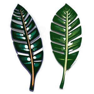 Palm Leaves Vector PNG Rxh
