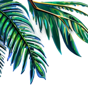 Palm Leaves Vector PNG Vhn79