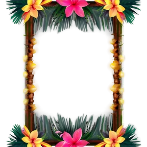 Palm Paradise Border PNG Mlm52 PNG