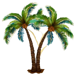 Palm Tree Silhouette Art PNG 92 PNG