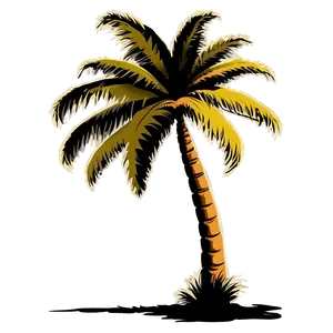 Palm Tree Silhouette Clipart PNG Cbh