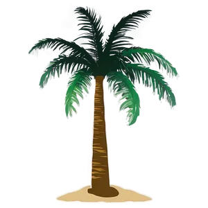 Palm Tree Silhouette On Beach PNG Uml PNG