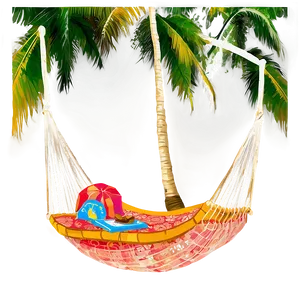 Palm Trees And Hammock PNG 12