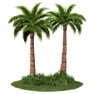 Palm Trees And Mountains PNG Wup97 PNG