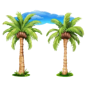 Palm Trees And Sky PNG Xbw77