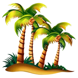 Palm Trees Border Design Png 60 PNG image