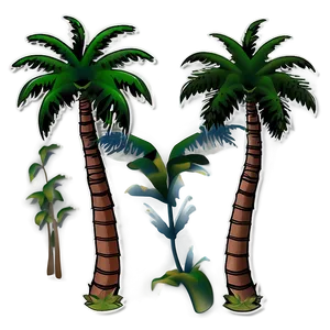 Palm Trees Clipart PNG Xla14