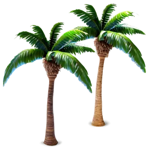 Palm Trees In Paradise PNG Cfr61
